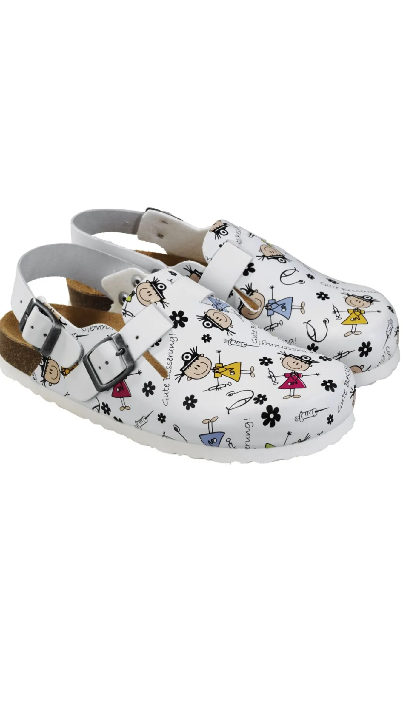 Clearance Clog mit "Gute Besserung"-Print Damen Clogs