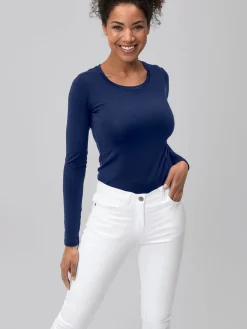 Hot Cover-Flex-Jeans MESSINA, blickdicht - e Leibhöhe Damen Jeans & Stretchhosen