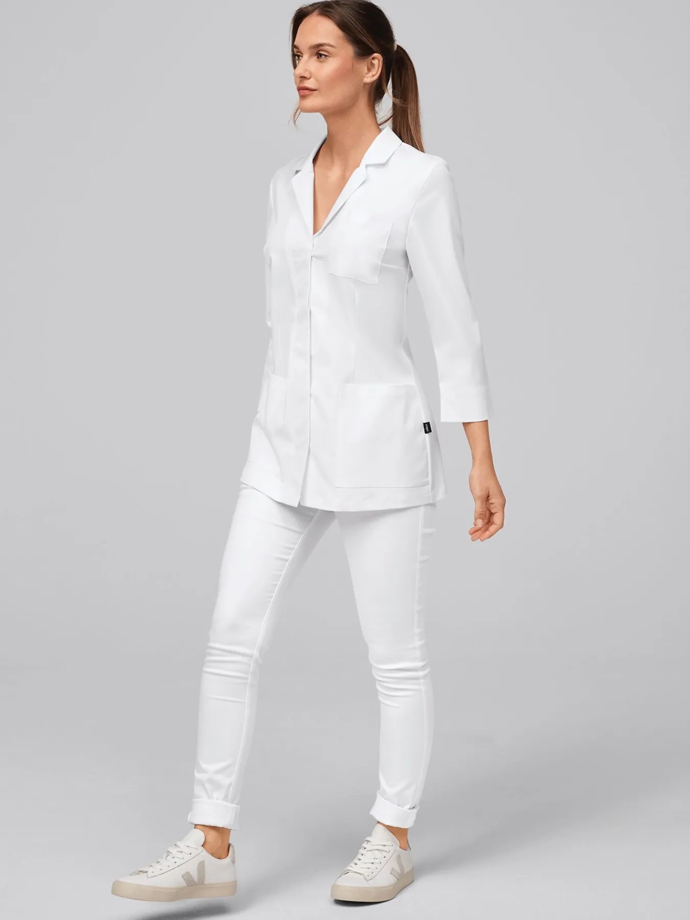 Outlet Daen tretchkaack KEI Damen Kittel & Mäntel|Kasacks Mit Verschluss