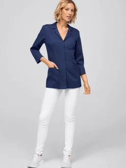 Clearance Daen tretchkaack KEI Damen Kasacks Mit Verschluss