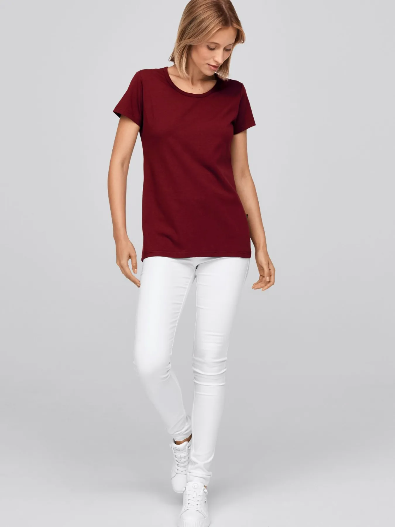 Hot Daen T-hirt CORIA it ängerer Rückenpartie Damen T-Shirts