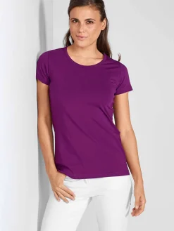 Discount Daen T-hirt CORIA it ängerer Rückenpartie Damen T-Shirts