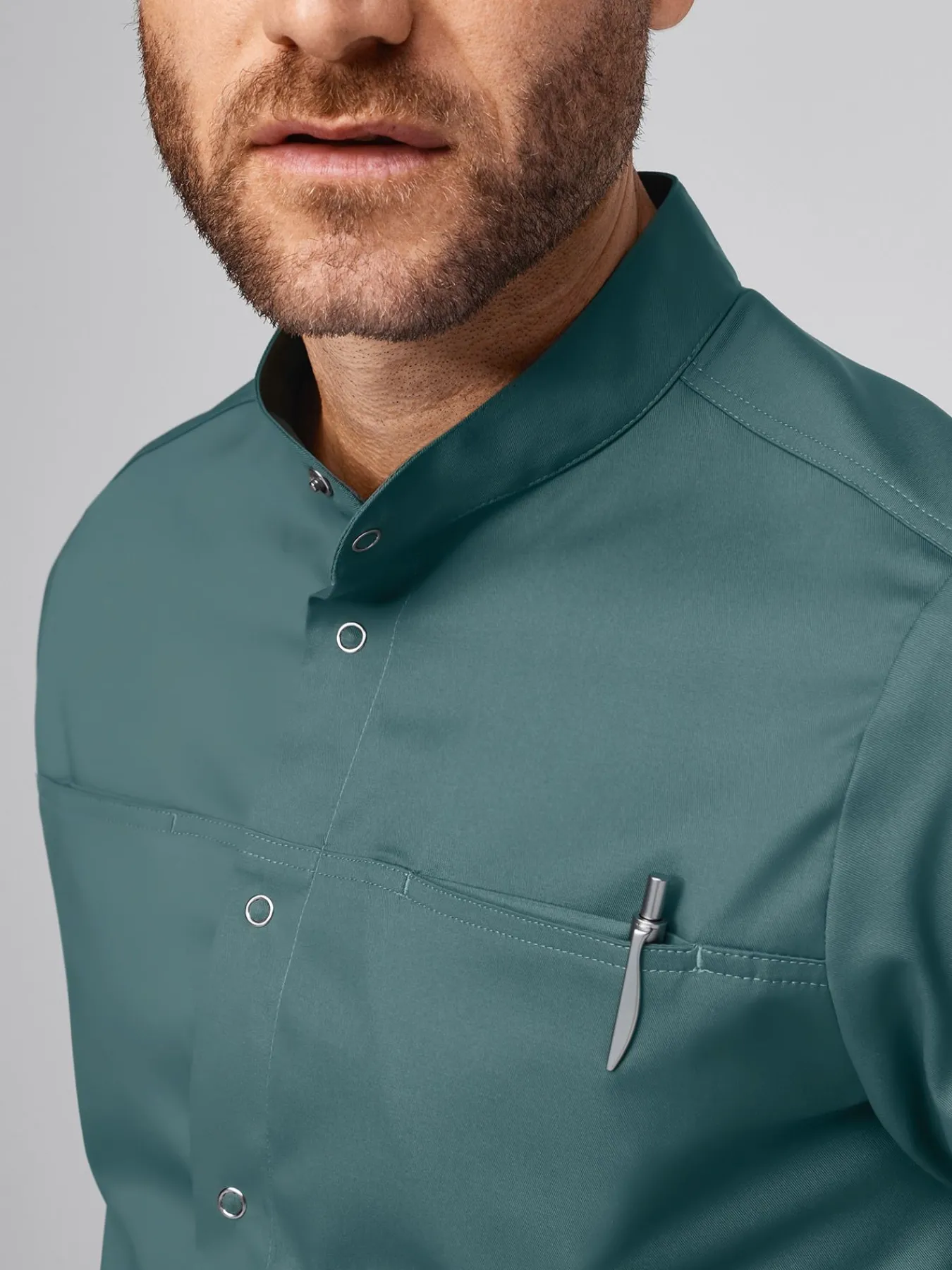 Clearance Herren tretchkaack ATHEN yoce (TENCE™) Herren Kasacks Mit Verschluss
