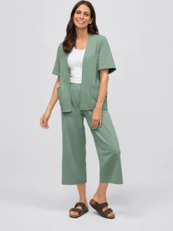 New Jerey-Cuotte, High Wait WERNE Damen Kurze Hosen & Röcke