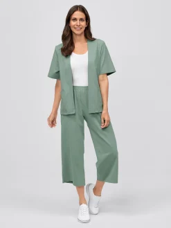 New Jerey-Cuotte, High Wait WERNE Damen Kurze Hosen & Röcke