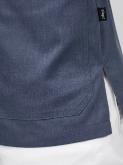 Outlet Kasack ARNES mit Druckknopfleiste Herren Kasacks Mit Verschluss