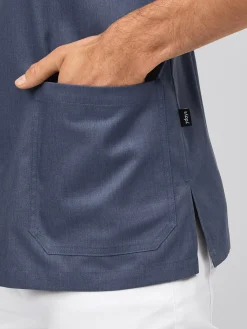 Outlet Kasack ARNES mit Druckknopfleiste Herren Kasacks Mit Verschluss