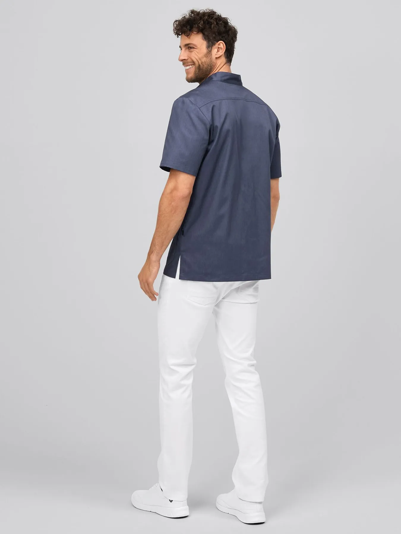 Outlet Kasack ARNES mit Druckknopfleiste Herren Kasacks Mit Verschluss