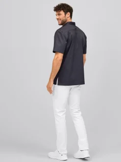 New Kasack ARNES mit Druckknopfleiste Herren Kasacks Mit Verschluss