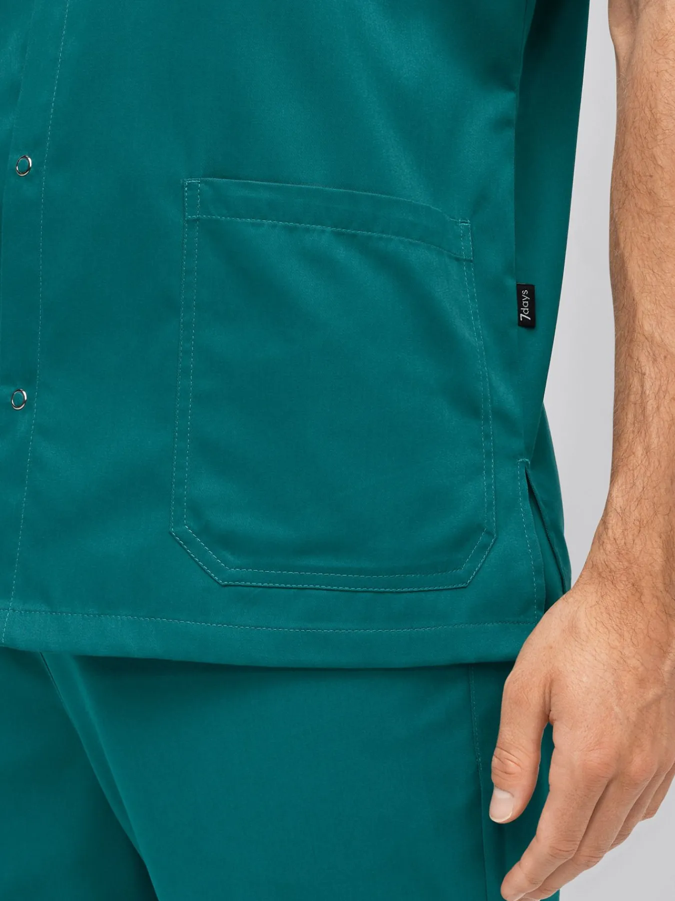 Best Kasack ARNES mit Druckknopfleiste Herren Kasacks Mit Verschluss