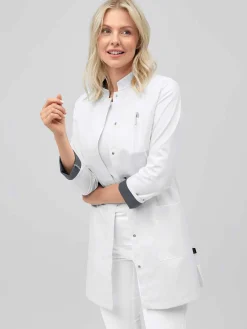 Clearance Kurzmantel mit Farbdetails ATESSA Damen Kittel & Mäntel