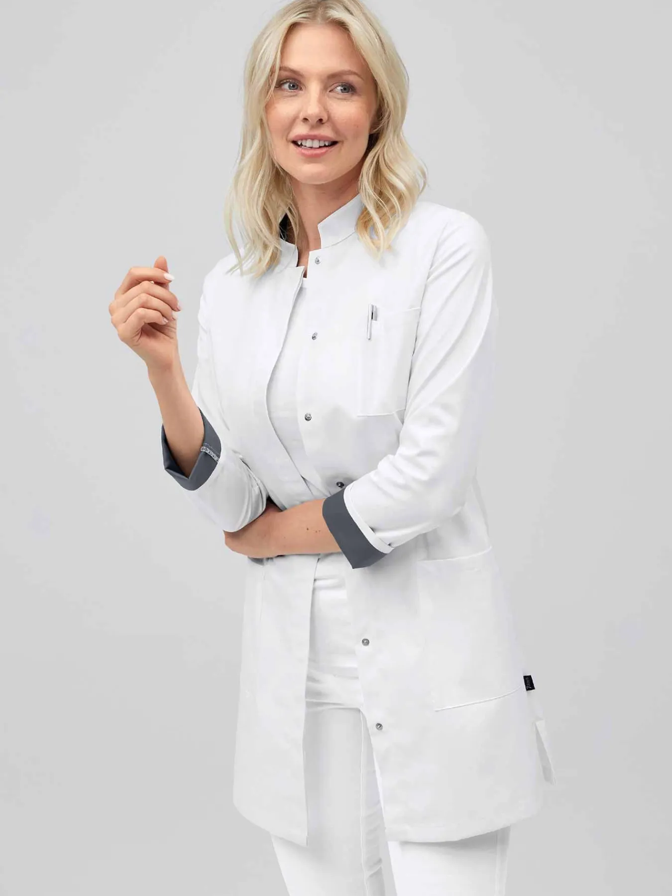 Clearance Kurzmantel mit Farbdetails ATESSA Damen Kittel & Mäntel