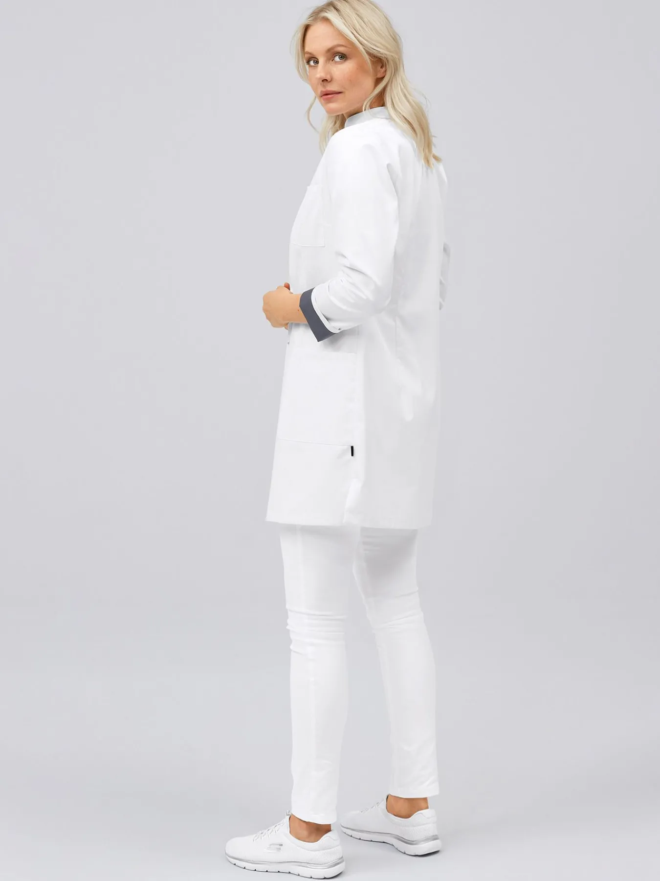 Clearance Kurzmantel mit Farbdetails ATESSA Damen Kittel & Mäntel