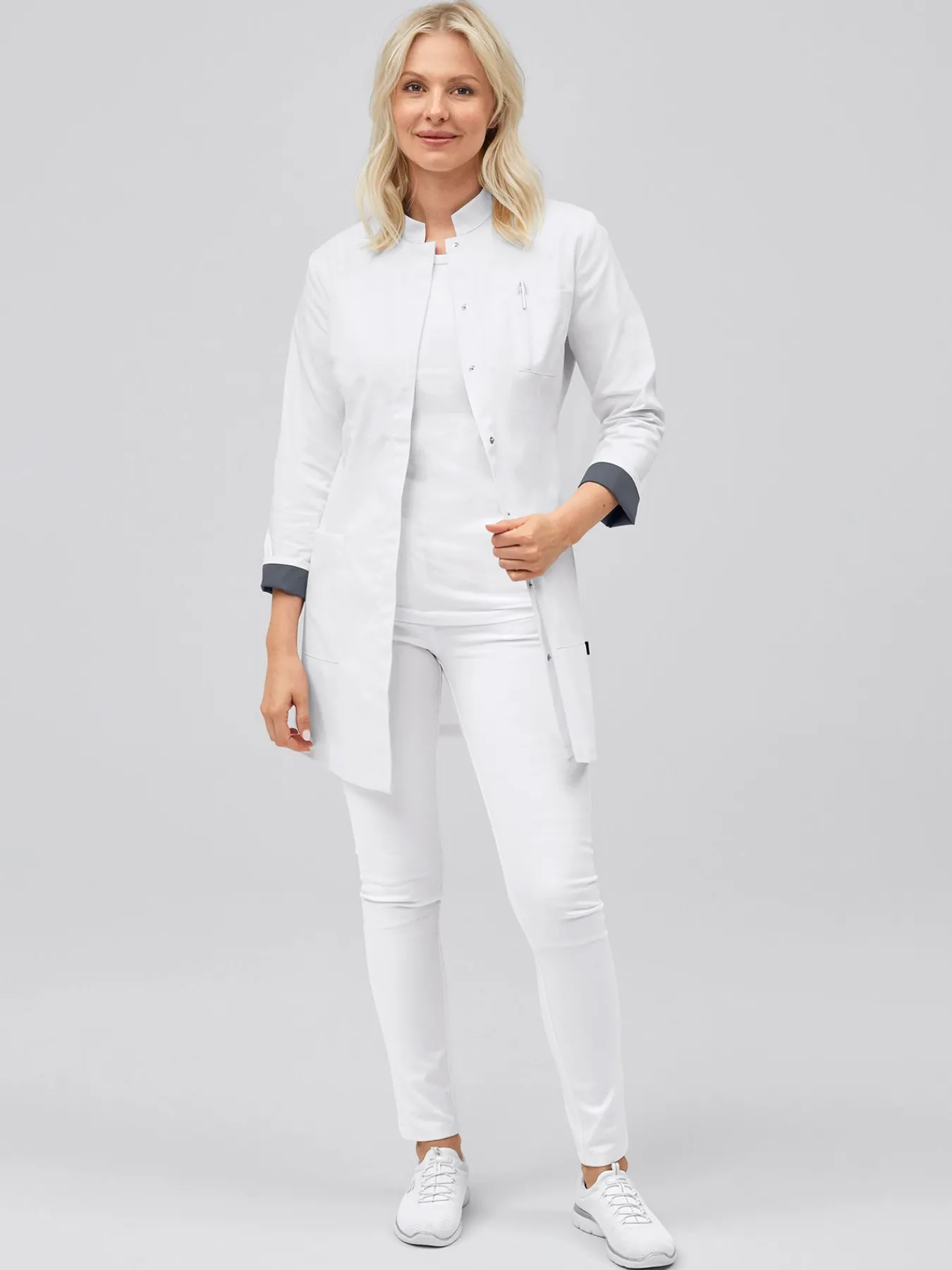 Clearance Kurzmantel mit Farbdetails ATESSA Damen Kittel & Mäntel