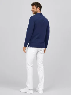 Sale Langarmshirt ALGIER mit Kragen, Single Jersey Herren Poloshirts|Langarmshirts
