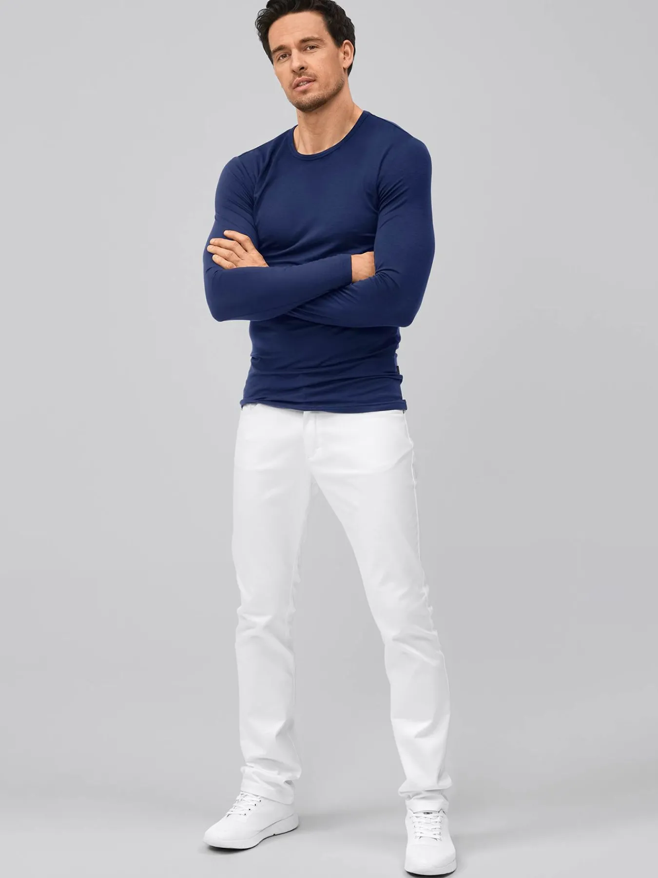 Hot Langarmshirt Lyocell Herren Langarmshirts