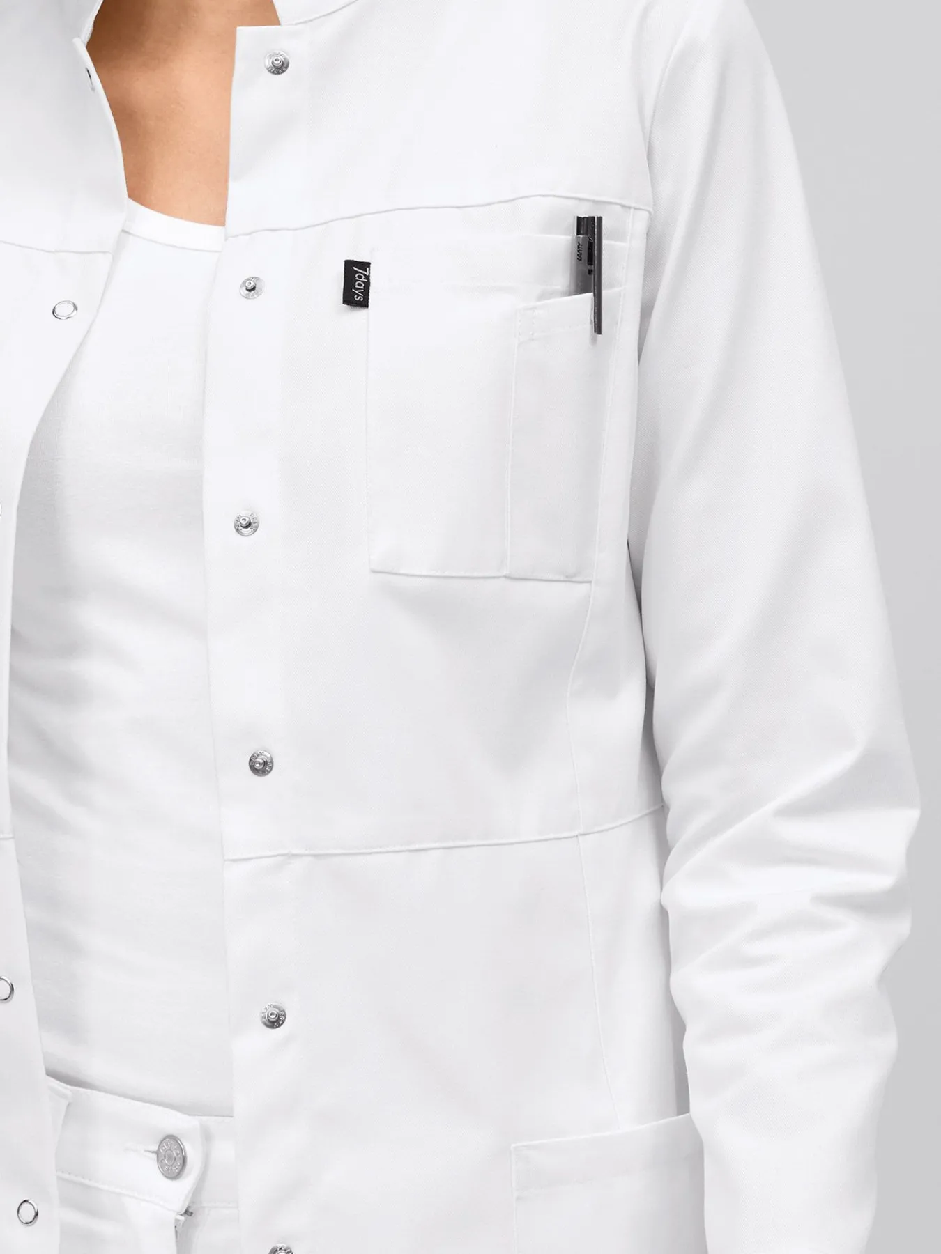 New Longkasack MECHELEN Damen Kittel & Mäntel|Kasacks Mit Verschluss