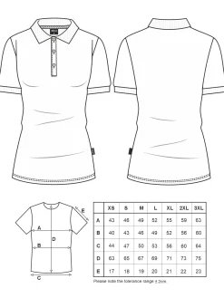 Hot Poohirt ARNIA, Piqué - Knopfeite it Kontrat Damen Poloshirts