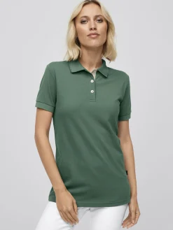 Hot Poohirt ARNIA, Piqué - Knopfeite it Kontrat Damen Shirts & Jacken
