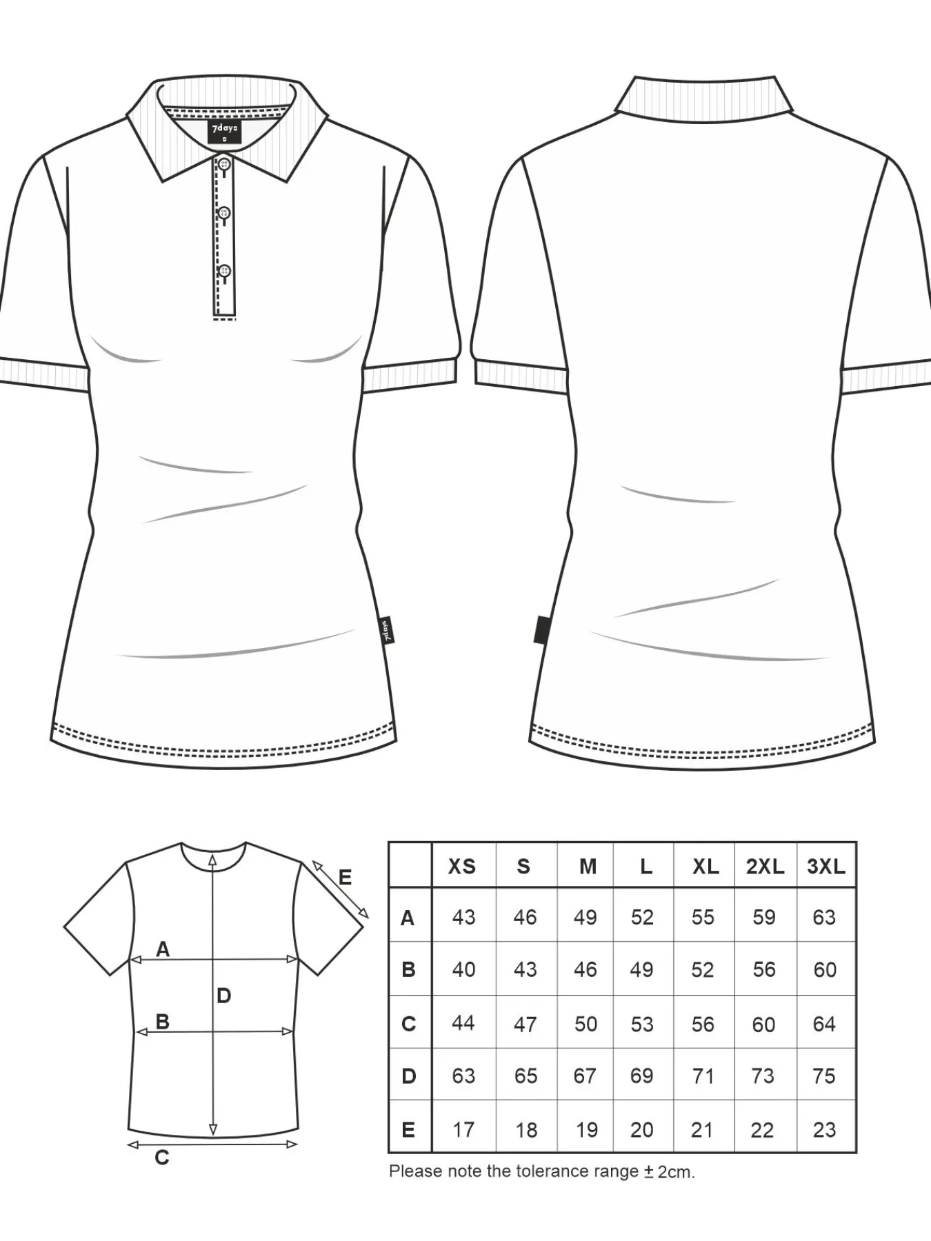Hot Poohirt ARNIA, Piqué - Knopfeite it Kontrat Damen Shirts & Jacken