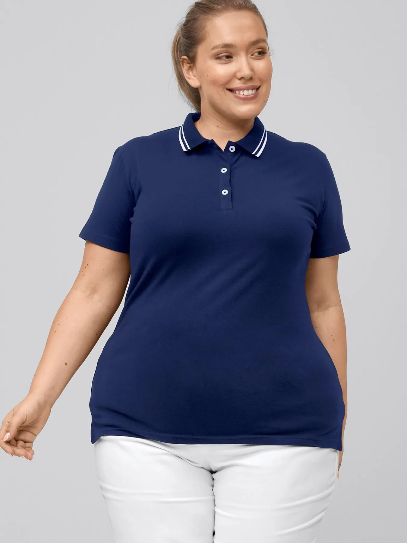 Poohirt, inge Jerey - trickkragen Damen Poloshirts