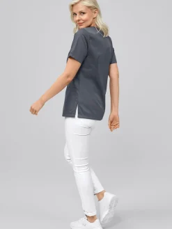 Sale chupfkaack AIA it Druckknöpfen Damen Kasacks