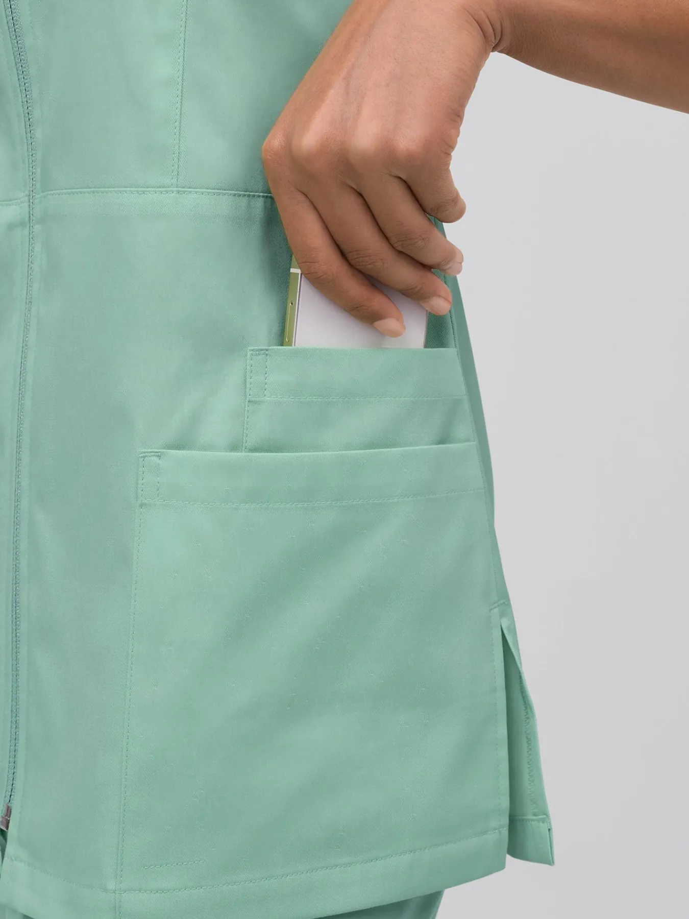 Outlet tretchkaack AVA yoce (TENCE™) Damen Stretchkasacks|Kasacks Mit Verschluss